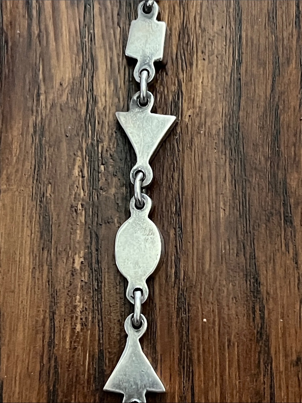 Mexico 925 Silver Geometric Green & Black Bracelet - Picture 8 of 15